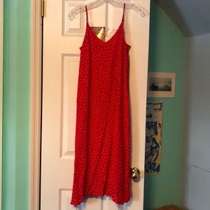 gap red dress